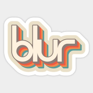 Blur Retro Sticker